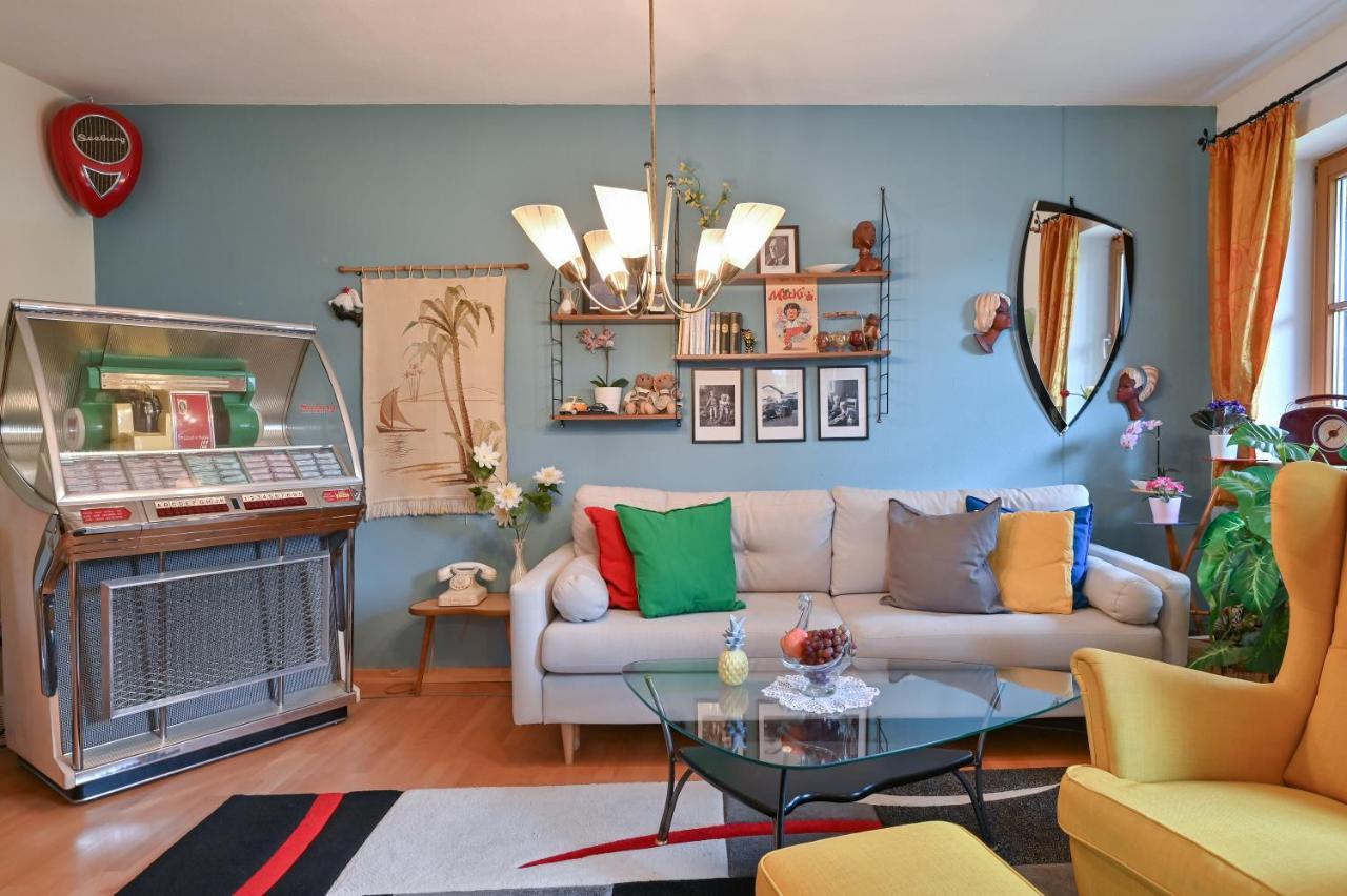 Ferienwohnung 50Er Vintage Flair Fussen Bagian luar foto